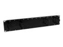 Startech 2U Double-Sided Horizontal Cable Management Panel with Finger Duct & D-Ring Hooks