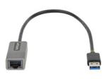 StarTech USB to Ethernet Adapter, USB 3.0 to 10/100/1000 Gigabit Ethernet LAN Converter for Laptops, 1ft (30cm) Attached Cable, USB to RJ45 Adapter, USB NIC Adapter, Ethernet Dongle