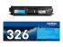 Brother TN326C - cyan - De face