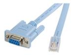 StarTech StarTech.com Câble console RJ45 vers série DB9 de 1,8 m pour gestion de routeur Cisco