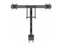 Startech Desk Mount Dual Monitor Arm, Ergonomic Dual Monitor VESA Mount for 32" 17.6lbs (8kg) Displays, Crossbar Handle for Synchronized Full Motion, Height Adjustable, C-Clamp/Grommet