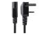 StarTech 3ft (1m) UK Computer Power Cable, BS 1363 to C13 Power Cord, 18AWG, 10A 250V, Black Replacement AC Power Cord, Monitor Power Cable, BS 1363 to IEC 60320 C13 Kettle Lead - Close up