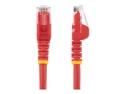 Startech 75ft CAT6 Ethernet Cable, 10 Gigabit Snagless RJ45 650MHz 100W PoE Patch Cord, CAT 6 10GbE UTP Network Cable w/Strain Relief, Red, Wiring is UL Certified/TIA