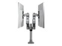 Startech Desk Mount Dual Monitor Arm, Premium Articulating Monitor Arm, up to 27" VESA Mount Displays, Height Adjustable Monitor Mount, Rotating/Swivel/Tilt, Desk Clamp/Grommet, Silver
