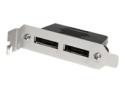 StarTech 2 Port Low Profile SATA to eSATA Plate Adapter