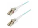 Startech 5m (15ft) LC to LC (UPC) OM4 Switchable Fiber Optic Cable 50/125µm, 100G Networks, Toolless Polarity Switching, Low Insertion Loss