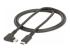 StarTech 3ft (1m) Rugged Right Angle USB-C Cable, USB 10 Gbps, USB C to C Data Transfer Cable, 4K 60Hz DP Alt Mode, 100W Power Delivery - Høyre vinkel