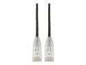 Eaton Tripp Lite Series Cat6 Gigabit Snagless Slim UTP Ethernet Cable (RJ45 M/M), PoE, Black, 5 ft. (1.52 m)
