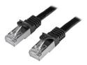 Startech 5m CAT6 Ethernet Cable, 10 Gigabit Shielded Snagless RJ45 100W PoE Patch Cord, CAT 6 10GbE SFTP Network Cable w/Strain Relief, Black, Wiring is UL Certified/TIA