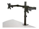 Startech Desk Mount Dual Monitor Arm, Desk Clamp / Grommet VESA Monitor Mount for up to 32 inch Displays, Ergonomic Articulating Monitor Arm, Height Adjustable/Tilt/Swivel/Rotating