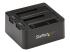 StarTech.com Dual-Bay USB 3.1 to SATA Hard Drive Docking Station, USB 3.1 (10 Gbps) Hard Drive Dock, External 2.53.5 SATA IIIIII, SSDHDD Docking Station, Hot-Swap Hard Drive Bay - Vänster vinkel