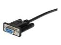 StarTech 0.5m Black Straight Through DB9 RS232 Serial Cable