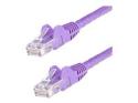 Startech 3ft CAT6 Ethernet Cable, 10 Gigabit Snagless RJ45 650MHz 100W PoE Patch Cord, CAT 6 10GbE UTP Network Cable w/Strain Relief, Purple, Wiring is UL Certified/TIA