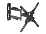 StarTech Full Motion TV Wall Mount, 32-55 inch (77lb/35kg) VESA Displays, Low Profile Universal Flat Screen TV Wall Mount, Heavy Duty Adjustable Tilt/Swivel Articulating Arm Bracket