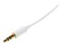 StarTech.com 1m White Slim 3.5mm Stereo Audio Cable - Närbild
