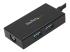 Startech 2 Port USB 3.0 Hub with Ethernet - Left-angle