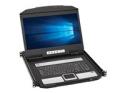 Eaton Tripp Lite Series KVM Console KVM Switch Short-Depth Rackmount w 18.5in LCD 1URM