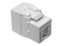 Eaton Tripp Lite Series Cat6/Cat5e Toolless Keystone Jack RJ45 Shuttered, Dust Cap PoE/PoE+ Compliant, White, TAA