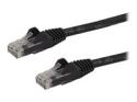 Startech 2m CAT6 Ethernet Cable, 10 Gigabit Snagless RJ45 650MHz 100W PoE Patch Cord, CAT 6 10GbE UTP Network Cable w/Strain Relief, Black, Wiring is UL Certified/TIA