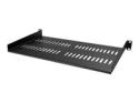 Startech 1U Vented Server Rack Cabinet Shelf, 10in Deep Fixed Cantilever Tray, Rackmount Shelf for 19" AV/Data/Network Equipment Enclosure with Cage Nuts & Screws, 44lbs Weight Cap.