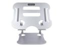Startech Laptop Stand for Desk, Ergonomic Laptop Stand Adjustable Height, Aluminum, Portable, Supports up to 22lb (10kg), Foldable Laptop Holder for Desk