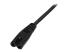 StarTech 2m (6ft) Laptop Power Cord, EU Plug to C7, 2.5A 250V, 18AWG, Notebook / Laptop Replacement AC Power Cord, Printer/Power Brick Cord, Europlug to IEC 60320 C7 - Close up