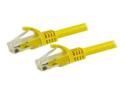 Startech 25ft CAT6 Ethernet Cable, 10 Gigabit Snagless RJ45 650MHz 100W PoE Patch Cord, CAT 6 10GbE UTP Network Cable w/Strain Relief, Yellow, Wiring is UL Certified/TIA