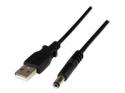 StarTech 1m USB to Type N Barrel 5V DC Power Cable