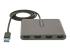 Startech USB 3.0 to 4 HDMI Adapter, External Video & Graphics Card, USB Type-A to Quad HDMI Monitor Display Adapter Dongle, 1080p 60Hz, USB 3.0 to HDMI Adapter/Video Converter, Windows - Front