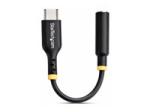 StarTech USB-C Audio Adapter to 3.5mm TRRS Jack, Headphone Aux Dongle