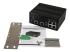 Startech 6 Port Unmanaged Industrial Gigabit Ethernet Switch w/ 4 PoE+ Ports & Voltage Regulation - Front