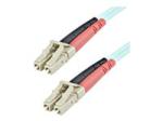 StarTech 1m (3ft) LC/UPC to LC/UPC OM3 Multimode Fiber Optic Cable, Full Duplex 50/125Âµm Zipcord Fiber Cable, 100G Networks, LOMMF/VCSEL, <0.3dB Low Insertion Loss