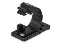 Startech 100 Adhesive Cable Management Clips Black, Network/Ethernet/Office Desk/Computer Cord Organizer, Sticky Cable/Wire Holders, Nylon Self Adhesive Clamp UL/94V-2 Fire Rated