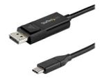 StarTech 6ft/2m USB C to DisplayPort 1.4 Cable 8K 60Hz/4K, Bidirectional DP to USB-C or USB-C to DP Reversible Video Adapter Cable, HBR3/HDR/DSC, USB Type C/Thunderbolt 3 Monitor Cable