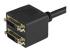 StarTech.com 30 cm DVI-D till 2x DVI-D digital video splitter kabel ? M/F - Närbild