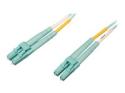 Eaton Tripp Lite Series 10Gb/40Gb/100Gb Duplex Multimode 50/125 OM4 LSZH Fiber Patch Cable (LC/LC), Aqua, 2M (6.6 ft.)