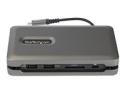 Startech USB C Multiport Adapter, USB C to 4K 60Hz HDMI 2.0, 2-Port 10Gbps USB Hub, 100W Power Delivery Pass-through, GbE, SD/MicroSD, USB Type-C Mini Dock, 10"/25cm Attached Cable