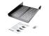 StarTech.com 1U Server Rack Shelf, 2U 22in Universal Fixed Vented Network Rack Shelf/Cantilever Tray for 19" AV/Data/Network Equipment Enclosure w/Cage Nuts & Screws, 50lbs Weight Cap. - Höger vinkel