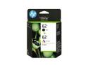 HP 62 - 2-pack - pigmented black, colour (cyan, magenta, yellow)