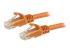 N6PATC5MOR - Startech 5m CAT6 Ethernet Cable, 10 Gigabit Snagless RJ45 650MHz 100W PoE Patch Cord, CAT 6 10GbE UTP Network Cable w/Strain Relief, Orange, Wiring is UL Certified/TIA - Right-angle