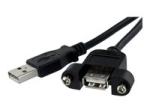 StarTech StarTech.com 3 ft Panel Mount USB Cable A to A F/M