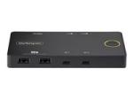 StarTech 2-Port USB-C KVM Switch, Single-4K 60Hz HDMI Monitor, Dual-100W Power Delivery Pass-through Ports, Bus Powered, USB Type-C/USB4/Thunderbolt 3/4 Compatible