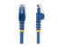 Startech 100ft CAT6 Ethernet Cable, 10 Gigabit Snagless RJ45 650MHz 100W PoE Patch Cord, CAT 6 10GbE UTP Network Cable w/Strain Relief, Blue, Wiring is UL Certified/TIA - Front