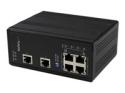 Startech 6 Port Unmanaged Industrial Gigabit Ethernet Switch w/ 4 PoE+ Ports & Voltage Regulation