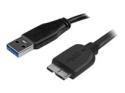 StarTech 3m 10ft Slim USB 3.0 A to Micro B Cable M/M