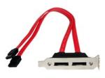 StarTech 2 Port Low Profile SATA to eSATA Plate Adapter (ESATAPLT2LP)