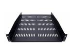 StarTech 1U Server Rack Shelf, 2U 22in Universal Fixed Vented Network Rack Shelf/Cantilever Tray for 19" AV/Data/Network Equipment Enclosure w/Cage Nuts & Screws, 50lbs Weight Cap.