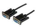 StarTech 2m Black DB9 RS232 Serial Null Modem Cable F/F
