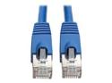 Eaton Tripp Lite Series Cat6a 10G Snagless Shielded STP Ethernet Cable (RJ45 M/M), PoE, Blue, 30 ft. (9.14 m)