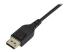 DP14MM1M - StarTech 3ft/1m VESA Certified DisplayPort 1.4 Cable, 8K 60Hz HBR3 HDR, Super UHD DisplayPort to DisplayPort Monitor Cord, Ultra HD 4K 120Hz DP 1.4 Slim Video Cable M/M DP Connectors - Close up